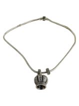 GENUINE PANDORA CROWN NECKLACE (S925 ALE)