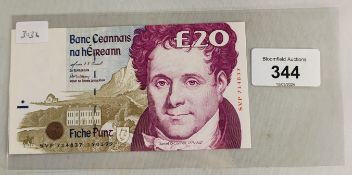 CENTRAL BANK OF IRELAND £20 BANKNOTES (VF) 15.1.99