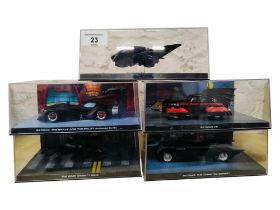 5 BOXED BATMAN VEHICLES/CARS