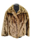 1950'S/60'S FAUX FUR COAT