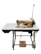 INDUSTRIAL SEWING MACHINE (WORKING) MAY NEED SOME ATTENTION