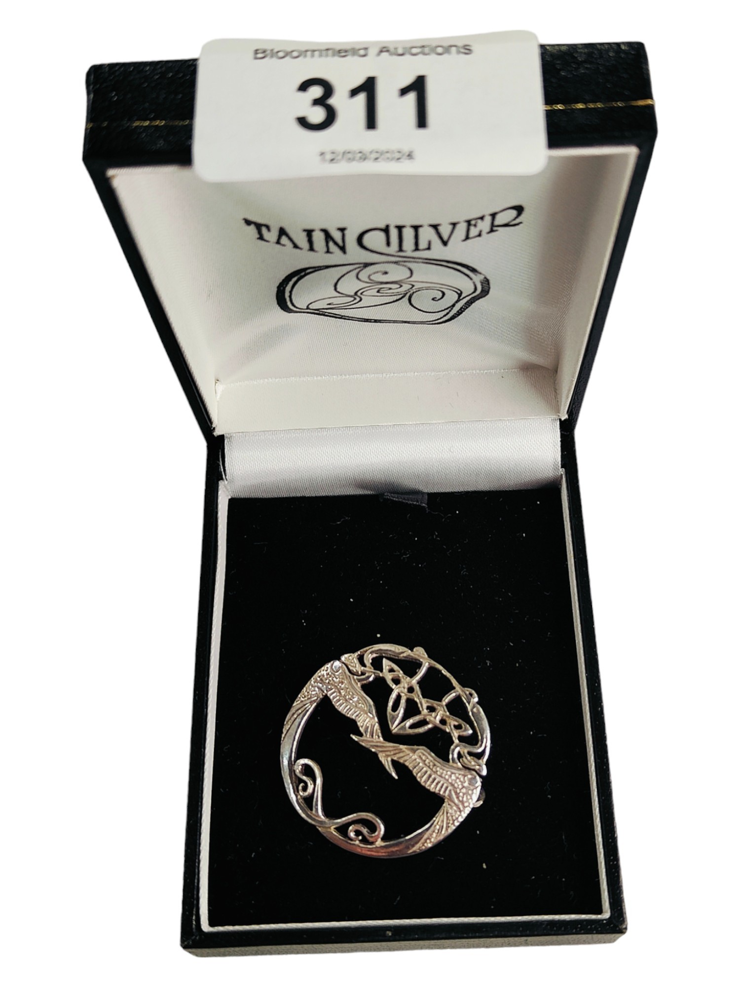 SILVER CELTIC BROOCH BY TAIN SILVER