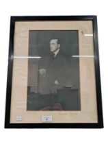 EDWARD CARSON SIGNED PHOTO 9TH APRIL 1912