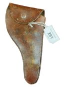 VICTORIAN BROWN LEATHER HOLSTER