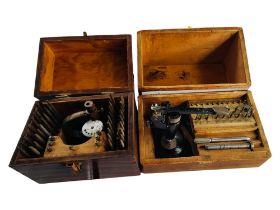 2 ANTIQUE WATCH MAKERS JEWELL SETTING SETS