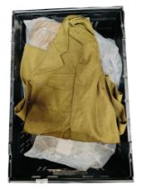 BOX OF MILITARY ITEMS - TUNICS