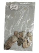 BAG OF SILVER COINS