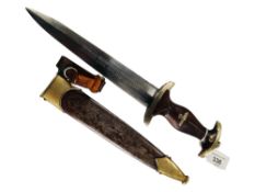 RARE ORIGINAL WORLD WAR 2 GERMAN S.A DAGGER BY ERNEST KEMPER