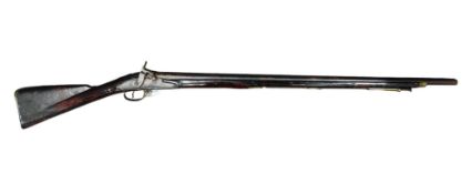 ANTIQUE SINGLE BARREL RIFLE 1797 STAMPED ON LOCK