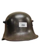 ORIGINAL WORLD WAR 1 GERMAN M16 HELMET ORIGINAL PAINT