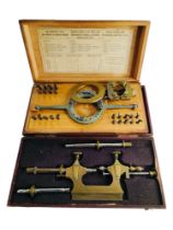 2 ANTIQUE WATCH MAKERS BOXED PRECISSION TOOLS