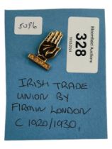 IRISH TRADE UNION BADGE - FIRMIN LONDON - CIRCA 1920s/1930s
