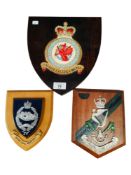 3 MILITARY PLAQUES