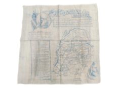 BOER WAR HANDKERCHIEF - CIRCA 1899 -1900 ABSENT MINDED BEGGAR BELIEF FUND (KIPLING POEM)