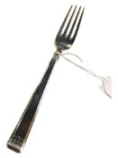 ADOLF HITLER - SILVER DINNER FORK FROM ADOLF HITLER'S FIRST DINING WAGON 10 '242' ON THE