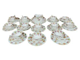 LARGE ANTIQUE 40 PIECE ROYAL DOULTON TEA SET