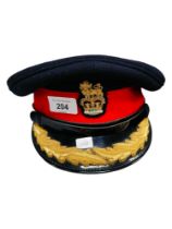 BRITISH ARMY OFFICERS PEAKED CAP