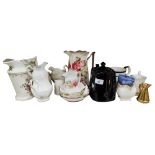 LOT OF JUGS TO INCLUDE ROYAL ALBERT
