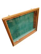 GLASS DISPLAY CASE WITH GLASS SHELVES