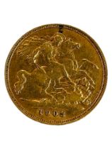 GOLD HALF SOVEREIGN 1903