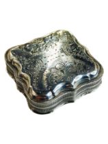 EARLY SILVER TRINKET BOX