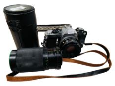 PENTIAX CAMERA WITH LENS & 1 OTHER