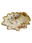 LARGE ROYAL WORCESTER SHELL DISH