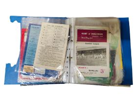 LARGE FOLDER OF RANGERS AWAY PROGRAMMES