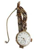 9 CARAT GOLD WATCH CIRCA 1929 BY SWISS MAKER MOERIS