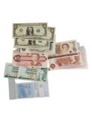 QUANTITY OF UNCIRCULATED BANK NOTES TO INCLUDE AMERICAN, ENGLISH ETC