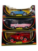 3 BOXED SOLIDO LARGER SCALE MODEL CARS