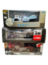 3 BOXED LARGER SCALE MODEL CARS