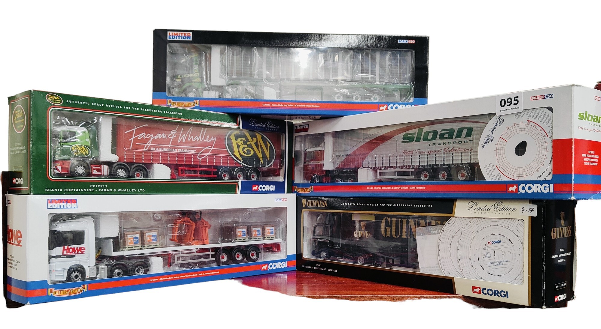 5 BOXED CORGI MODEL LORRIES