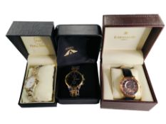 3 BOXED WATCHES