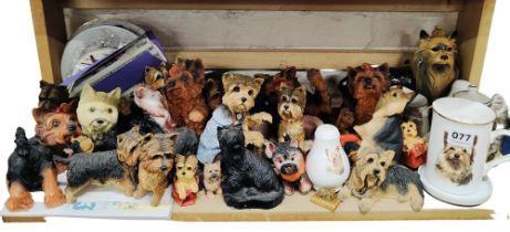 LARGE QUANTITY OF DOG FIGURES & OTHER ASSOCIATED ITEMS