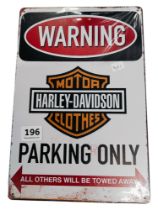 SMALL HARLEY DAVIDSON SIGN