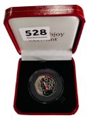 SILVER PROOF D DAY 50p, LIMITED EDITION - BOXED WITH CERTIFICATE