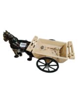 METAL HORSE & CART