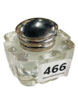 ART DECO GLASS INKWELL