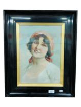 E. FORLENZE - OIL ON CANVAS - SPANISH BEAUTY 38CM X 27CM