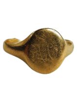 18 CARAT GOLD SIGNET RING CIRCA 5.18G