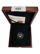 GOLD SWAN EGG 99.99 GOLD 0.5 GRAMS IN BOX WITH CERTIFICATE