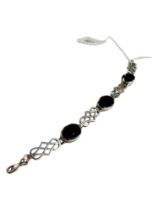 SILVER ONYX BRACELET