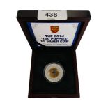 THE 2014'100 POPPIES' £5 SILVER COIN IN BOX WITH CERTIFICATE