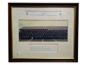 LARGE FRAMED ULSTER DEFENCE REGIMENT BATTALION PHOTOGRAPH