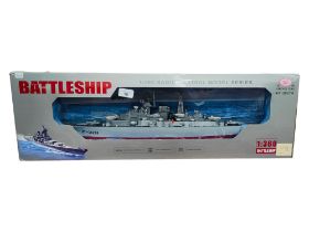 LARGE SCALE MODEL BATTLESHIP