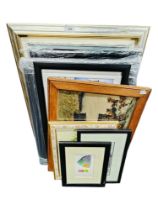 QUANTITY OF PRINTS AND PICTURES ETC