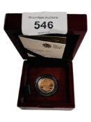 THE SOVEREIGN 2017 GOLD PROOF COIN WITH CERTIFICATES IN ORIGINAL BOX & SLEEVE