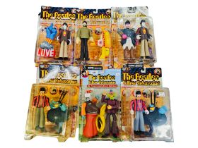 6 BOXED THE BEATLES YELLOW SUB MARINE FIGURES