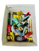 BOX LOT OF MODEL CARS MOSTLY DINKY